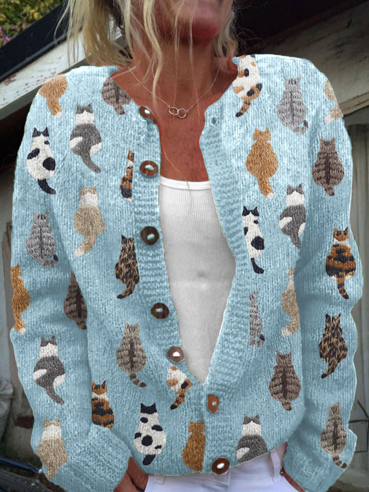 Beverly | Cozy Cat Cardigan