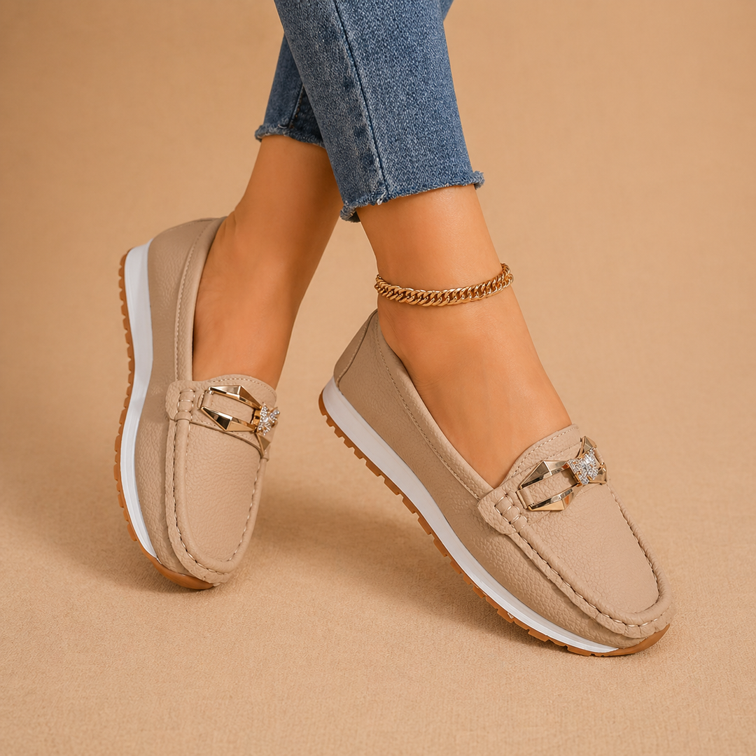 Lily - Comfort Buckle Loafers