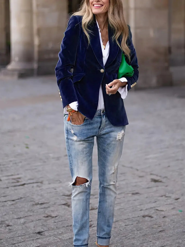 Carole | Women's Luxurious Velvet Blazer