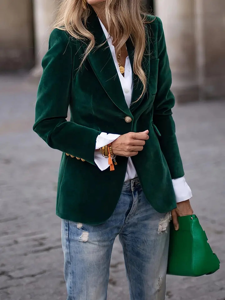 Carole | Women's Luxurious Velvet Blazer