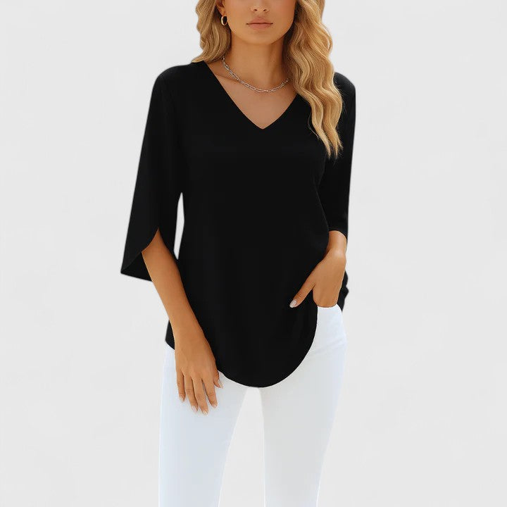 Violetta | Women's Sophisticated V-Neck Blouse