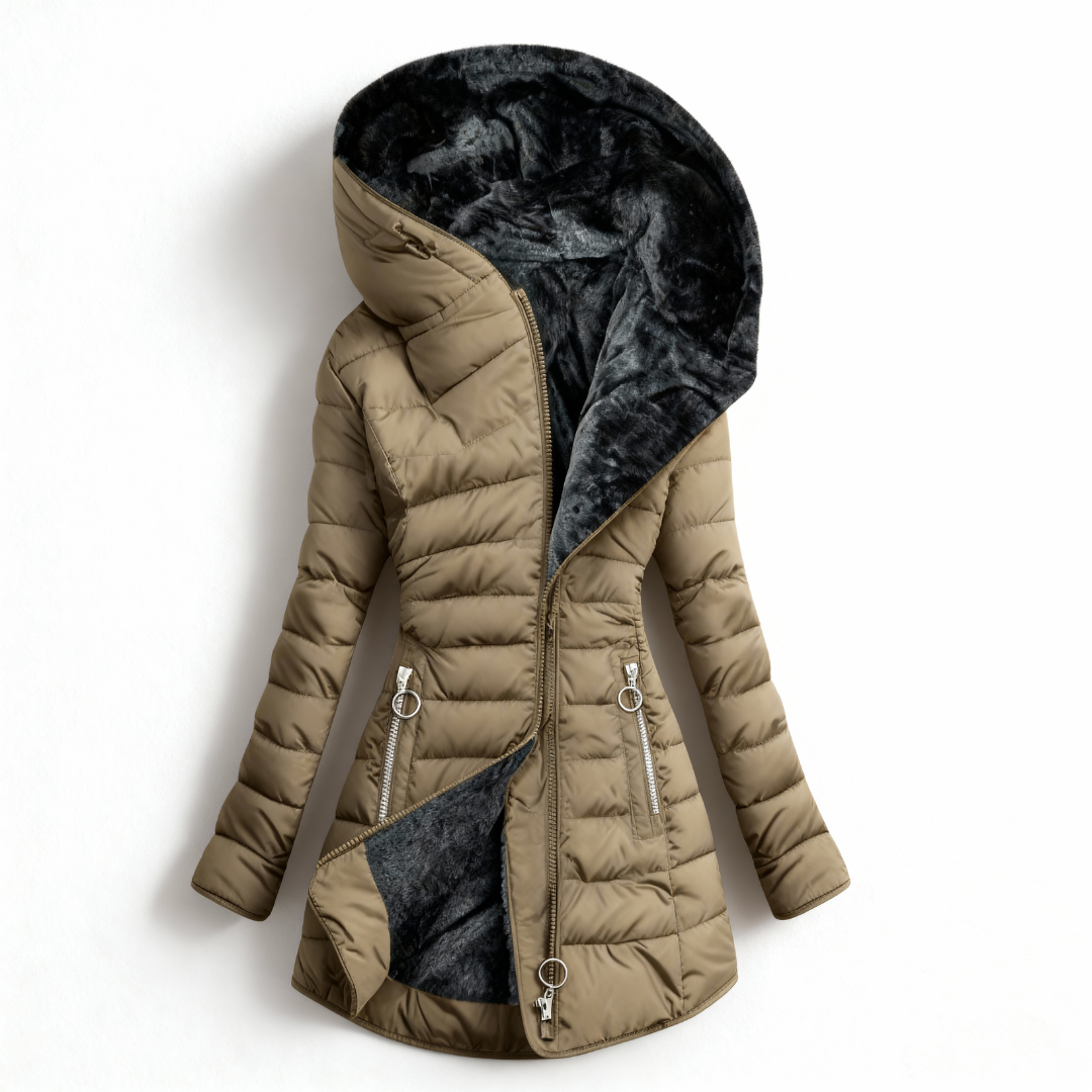 Alessina Waterproof Padded Hooded Coat