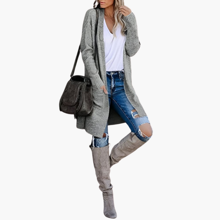 Holly | Casual Knit Pocketed Cardigan
