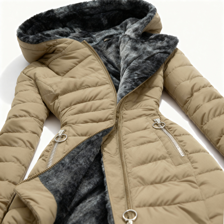 Alessina Waterproof Padded Hooded Coat