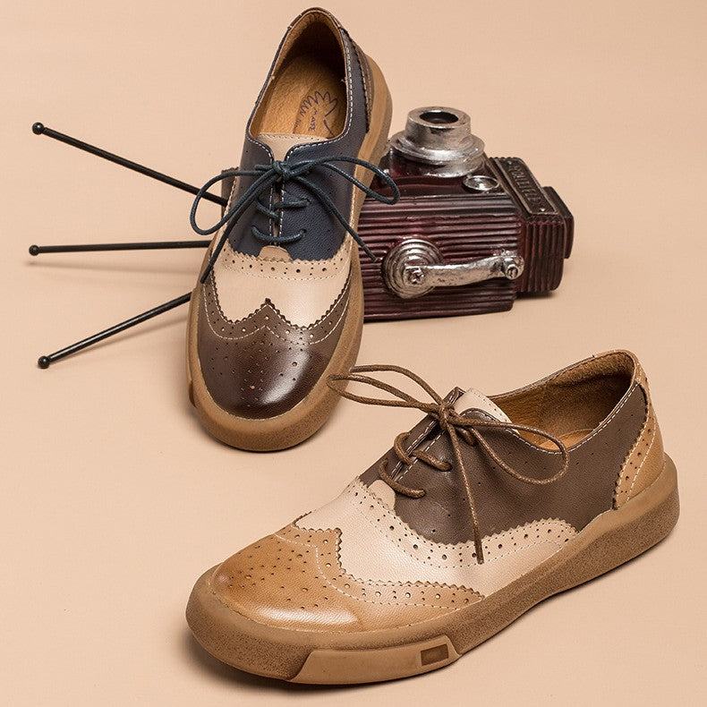 Noriel | Women's Brogue Leather Oxfords