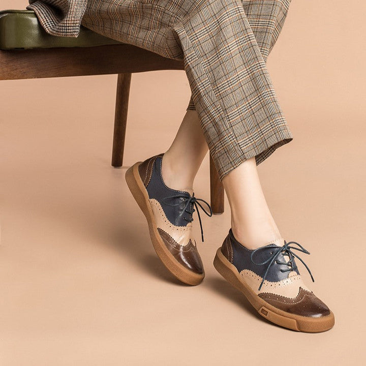 Noriel | Women's Brogue Leather Oxfords
