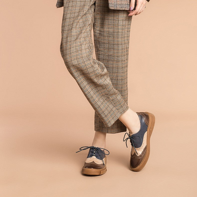 Noriel | Women's Brogue Leather Oxfords