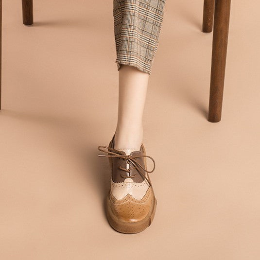 Noriel | Women's Brogue Leather Oxfords