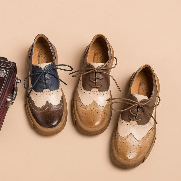 Noriel | Women's Brogue Leather Oxfords