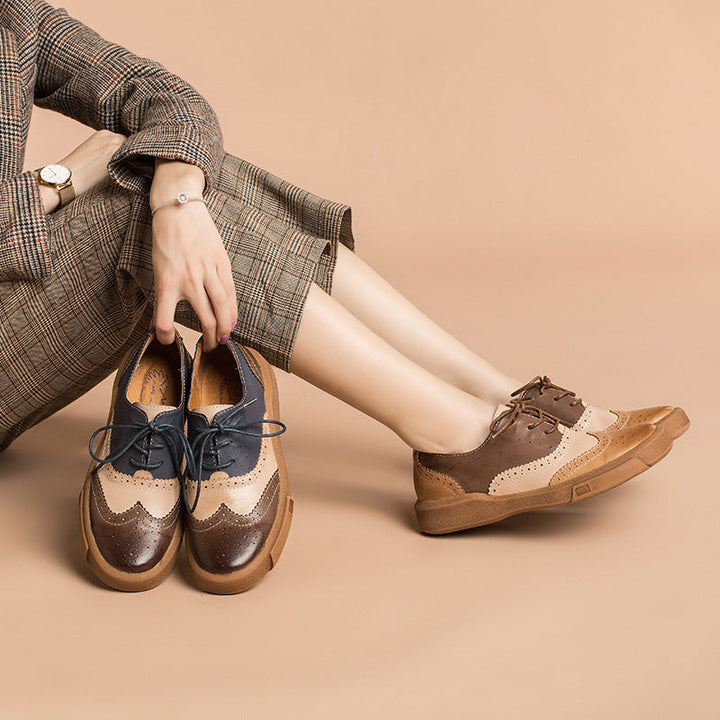 Noriel | Women's Brogue Leather Oxfords