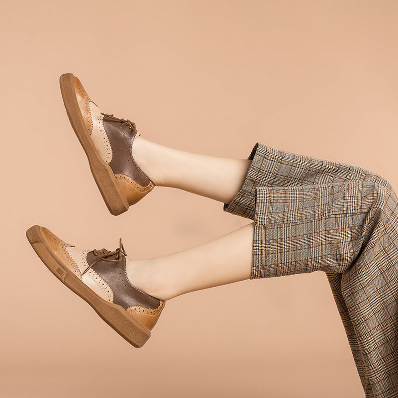 Noriel | Women's Brogue Leather Oxfords