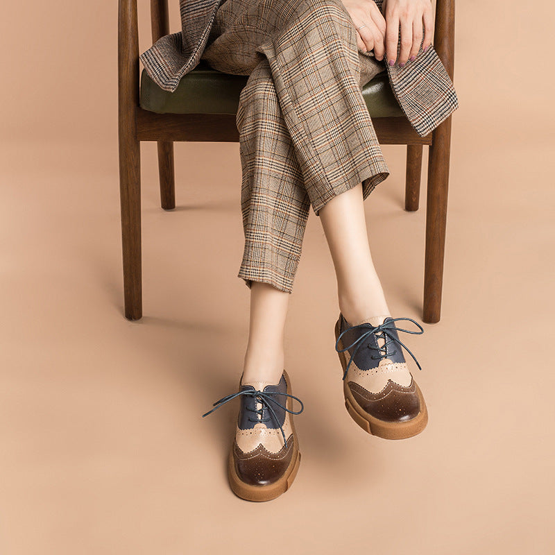 Noriel | Women's Brogue Leather Oxfords