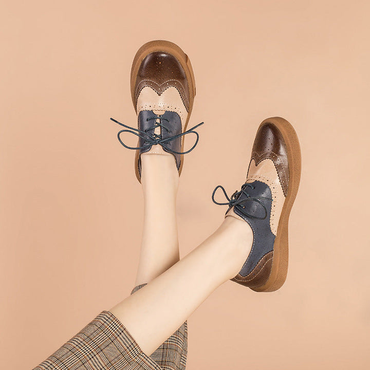 Noriel | Women's Brogue Leather Oxfords