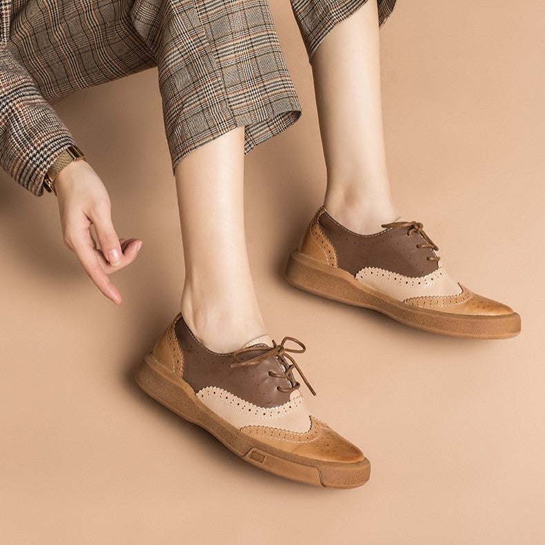 Noriel | Women's Brogue Leather Oxfords