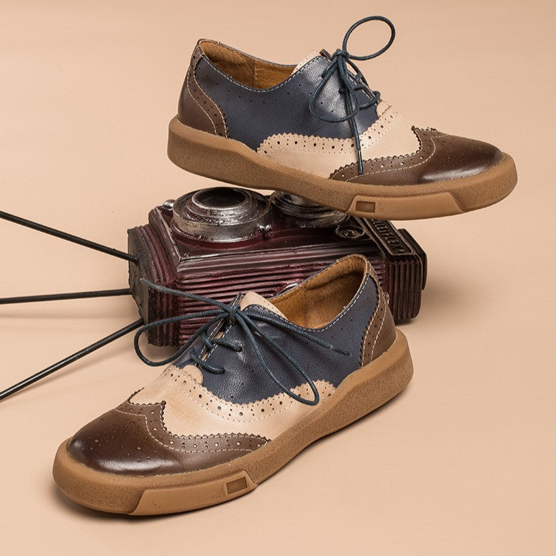 Noriel | Women's Brogue Leather Oxfords