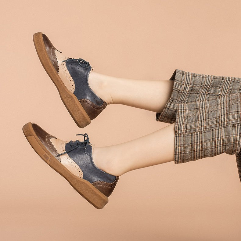 Noriel | Women's Brogue Leather Oxfords