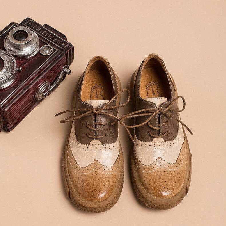 Noriel | Women's Brogue Leather Oxfords