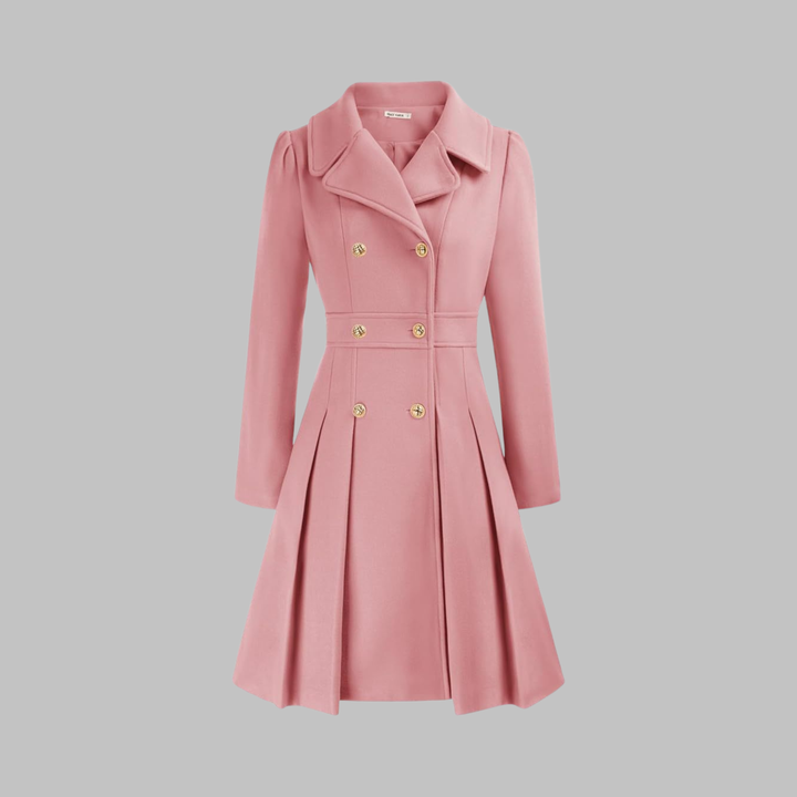 Dami | Women's Classy Double Button Long Sleeve Coat