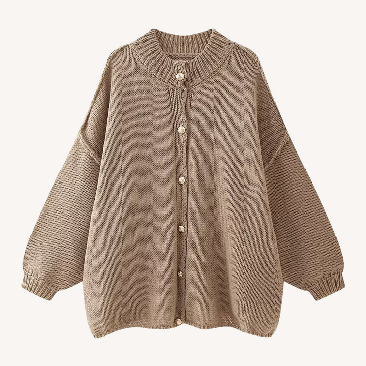 Petty | Round Neck Knitted Cardigan