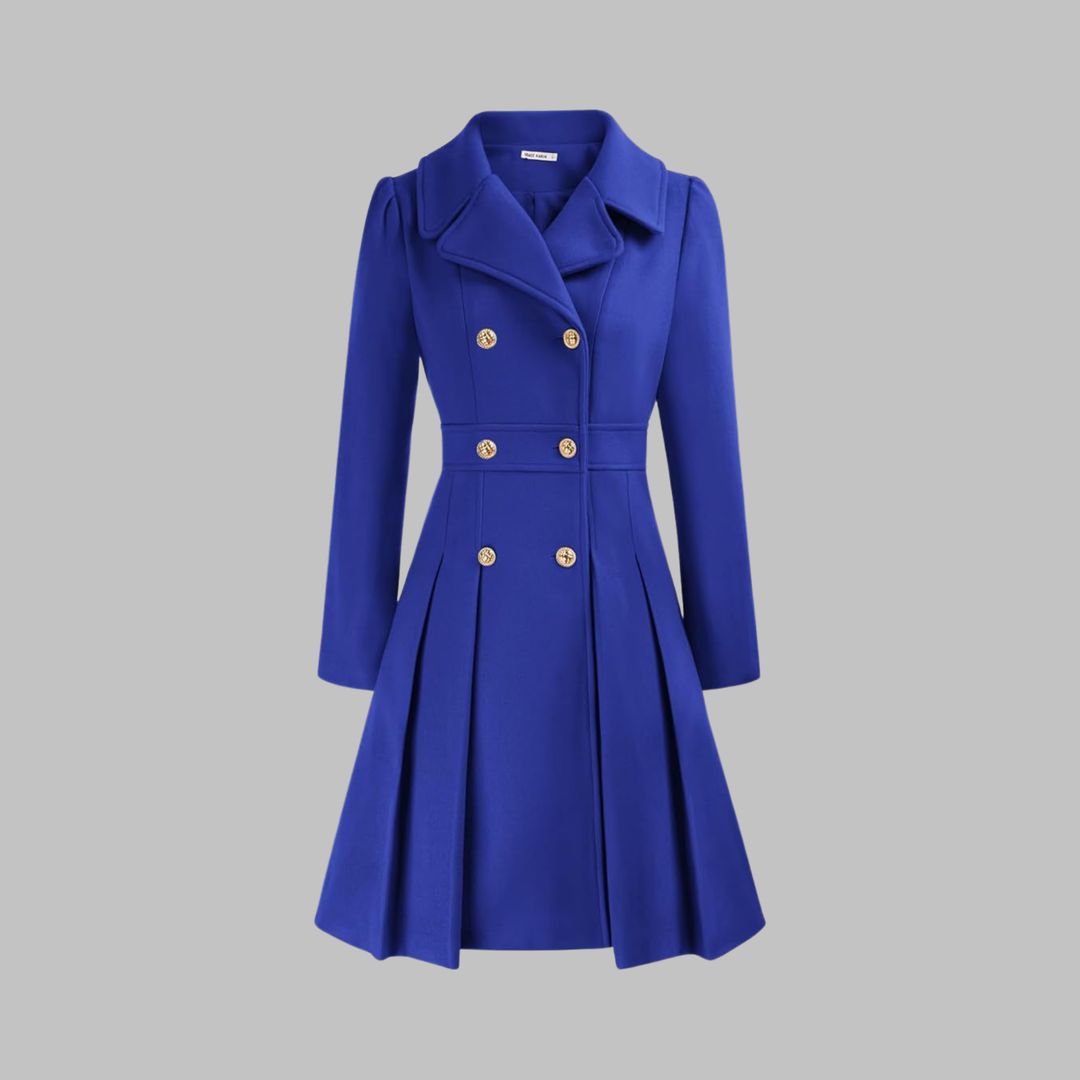 Dami | Women's Classy Double Button Long Sleeve Coat