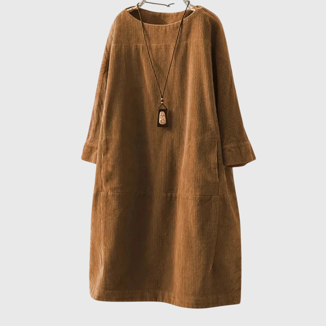 Grace | Women's Relaxed Corduroy Midi Dress