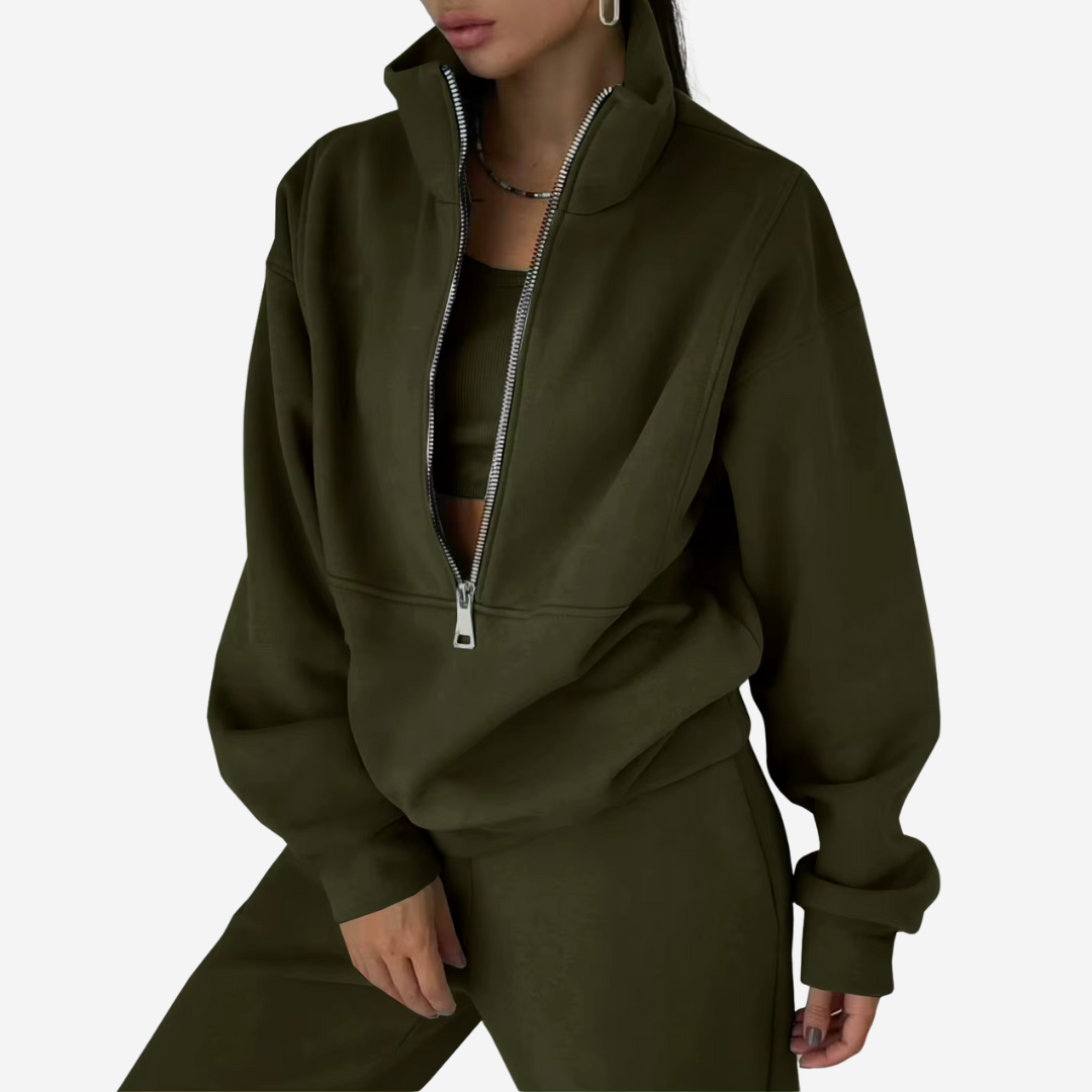 Harriet | Women's Half-Zip Tracksuit Set with Long Sleeves