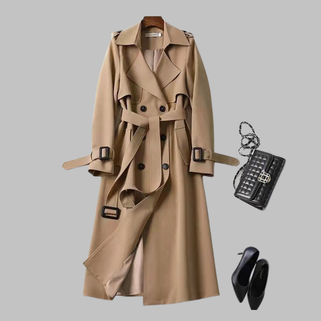 Tia | Women's Elegant Knee-Length Loose Fit Coat