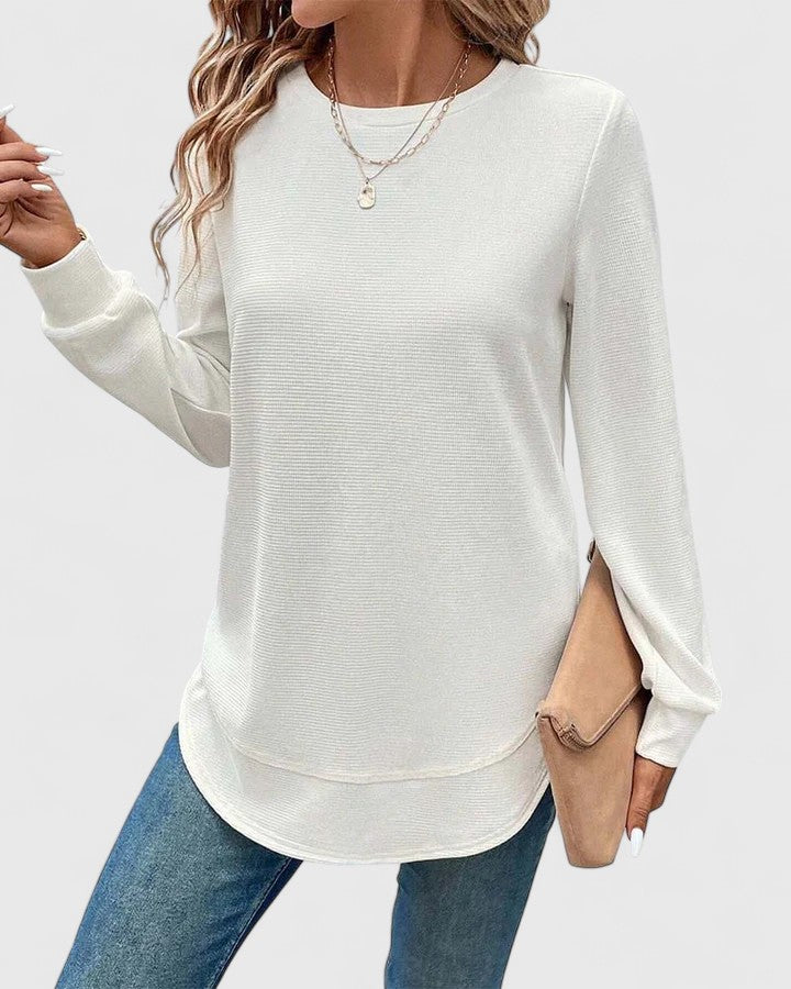Nadyalyn | Women's Elegant O-Neck Long Sleeve
