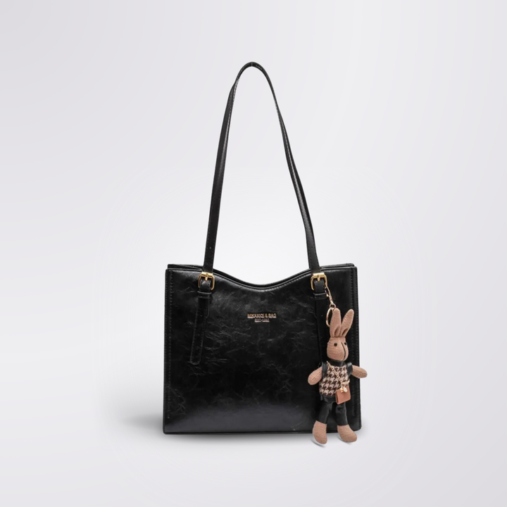 Clarie - Vintage Vegan Leather Shoulder Bag