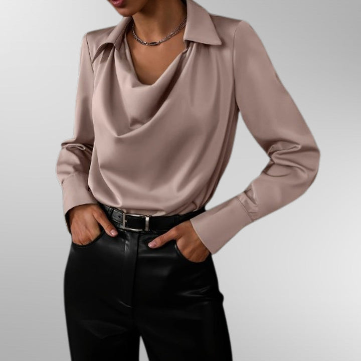 Violet | Women's Elegant Satin Blouse