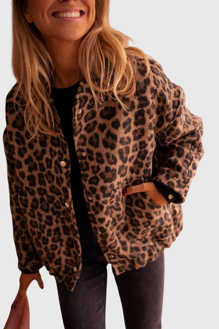 Elodie | Women's Stylish Leopard Print Jacket