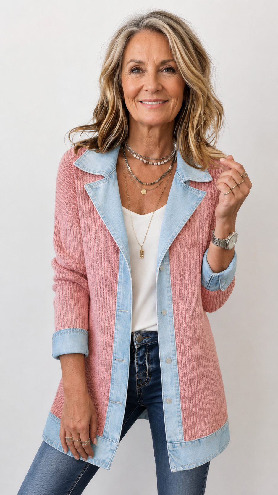 Mixed Denim Jacket