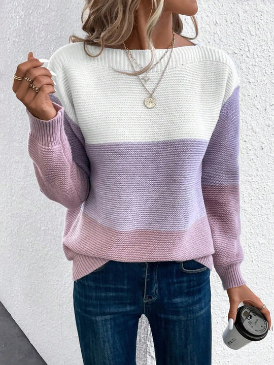Laura | Colorblock Knit Sweater