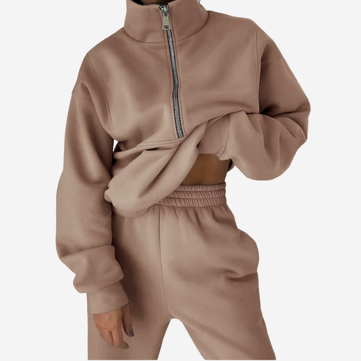 Harriet | Women's Half-Zip Tracksuit Set with Long Sleeves