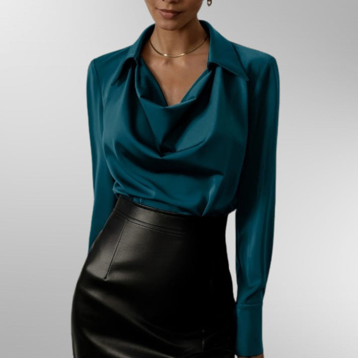Violet | Women's Elegant Satin Blouse