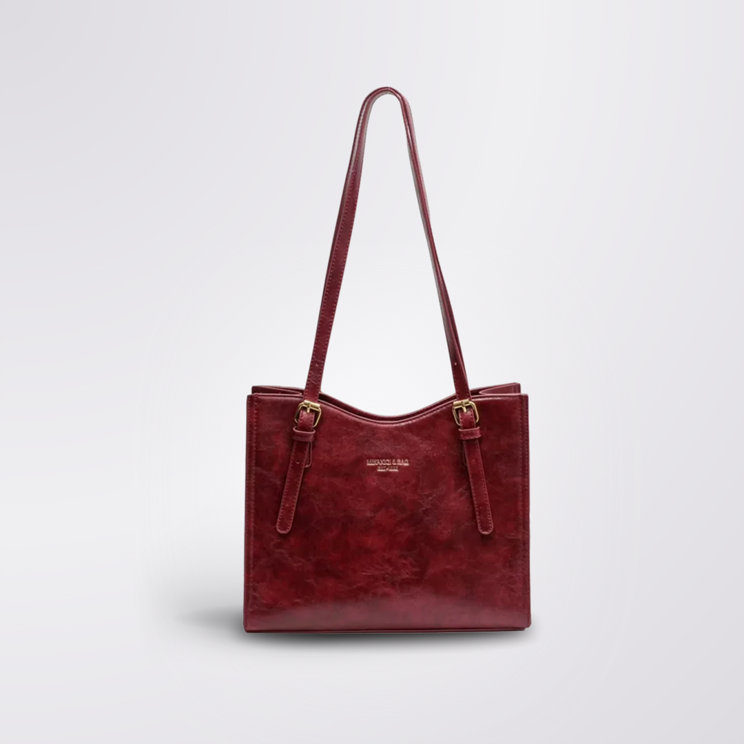 Clarie - Vintage Vegan Leather Shoulder Bag