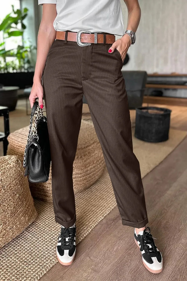 Marise - Elegant High-Waist Trousers