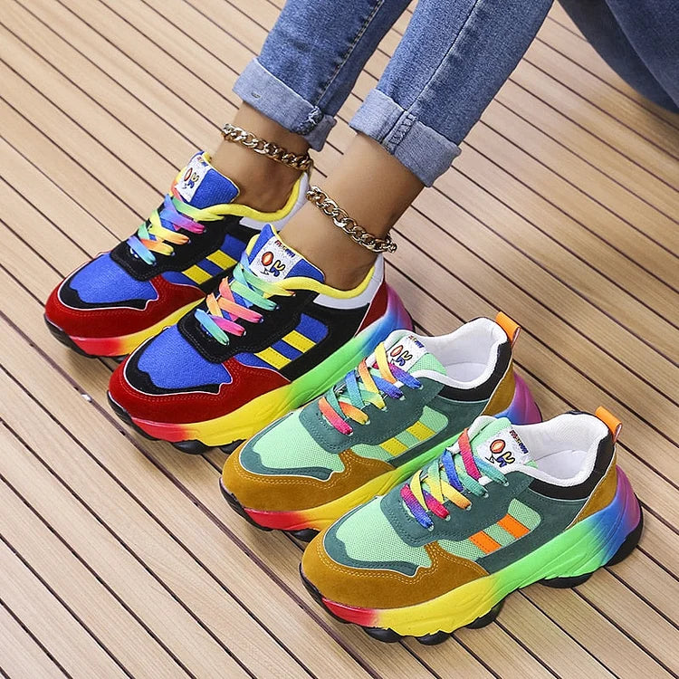 Alivia - Rainbow Comfort Sneakers