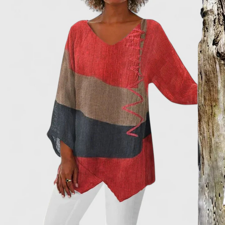 Elysia | Women's Sophisticated V-Neck Tunic
