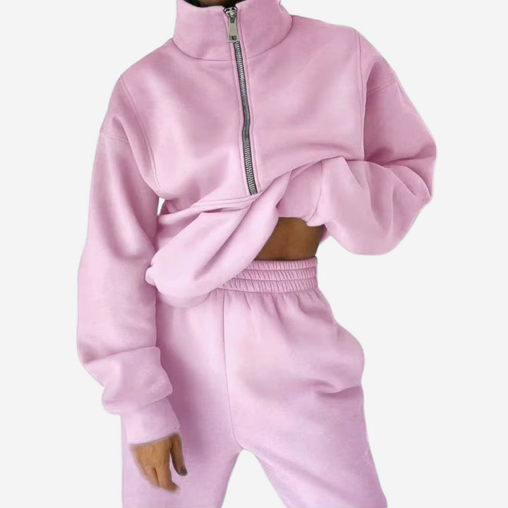 Harriet | Women's Half-Zip Tracksuit Set with Long Sleeves