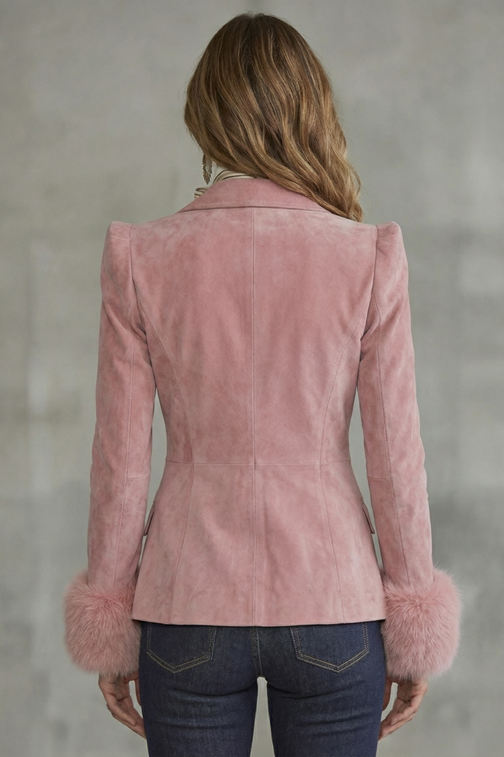 Élouren | Women's Tailored Slim Fit Elegance Suede Blazer