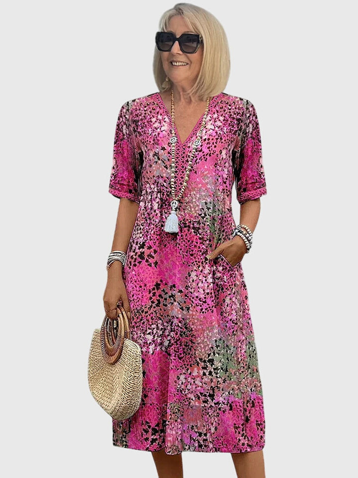 Bella | Women's Elegant Floral Midi Dress