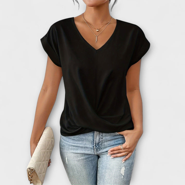 Carlinda | Women's Elegant V-Neck Top