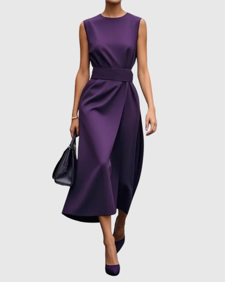 Clarimond | Women's Elegant Round Neck Dress