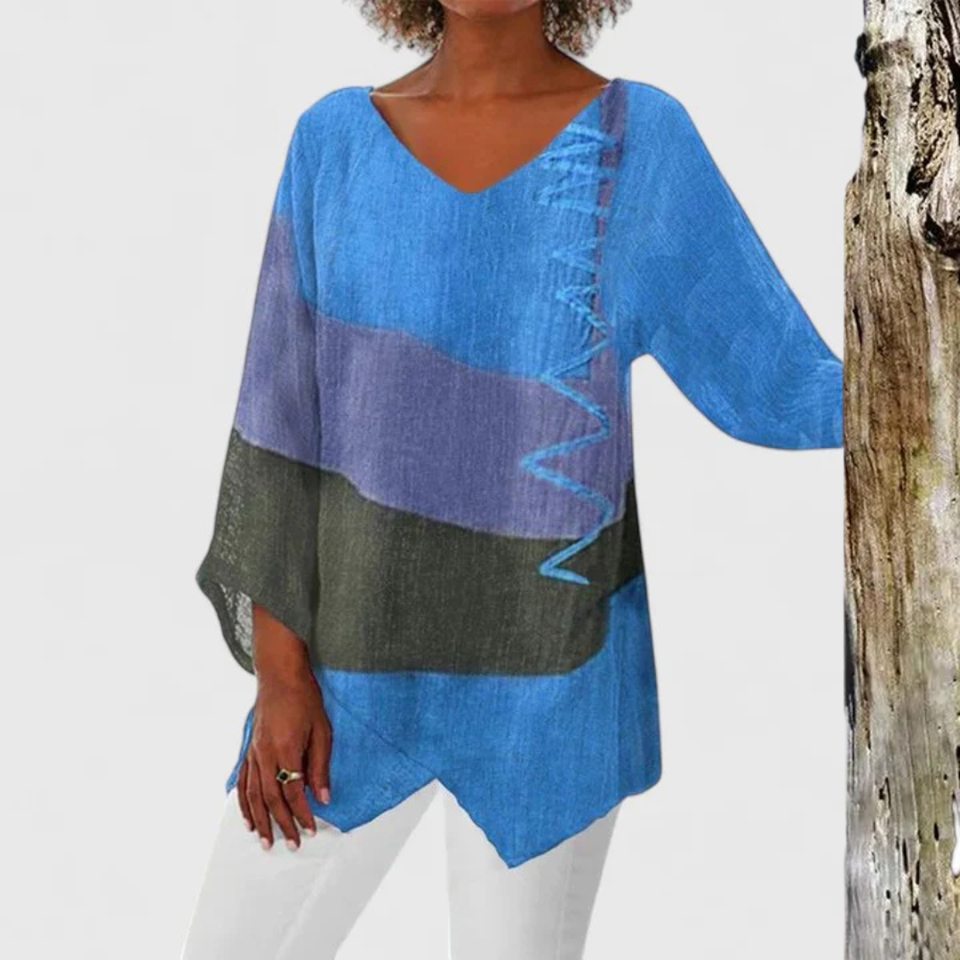 Elysia | Women's Sophisticated V-Neck Tunic