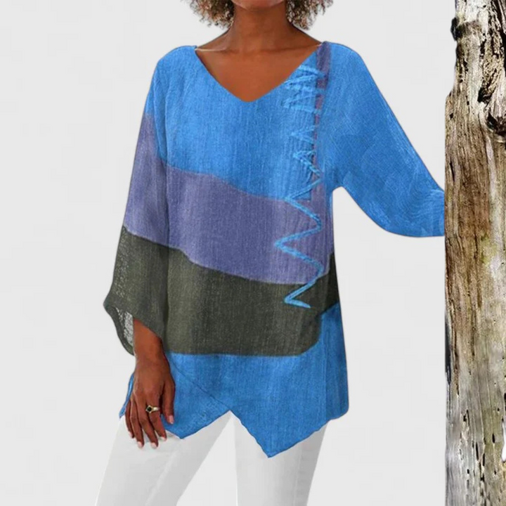 Elysia | Women's Sophisticated V-Neck Tunic