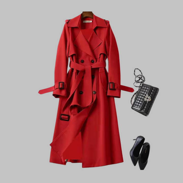 Tia | Women's Elegant Knee-Length Loose Fit Coat