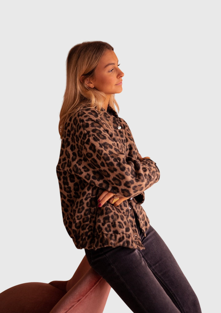 Elodie | Women's Stylish Leopard Print Jacket