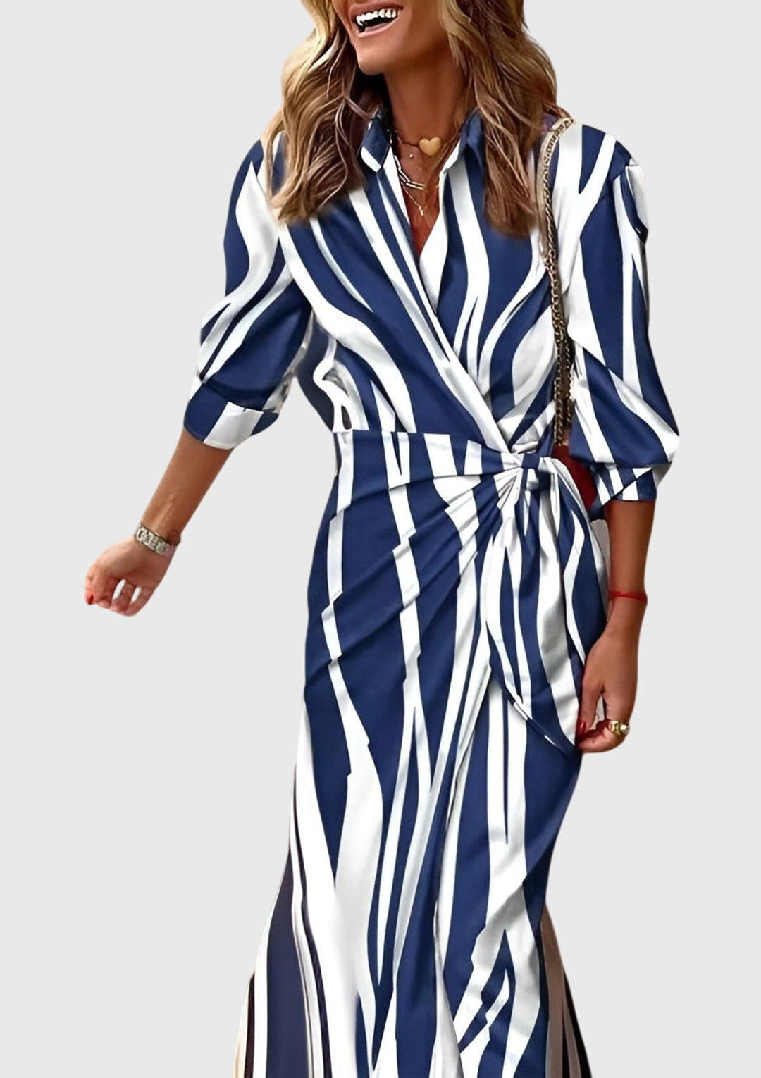 Everly | Women's Elegant Wrap Dress With Print