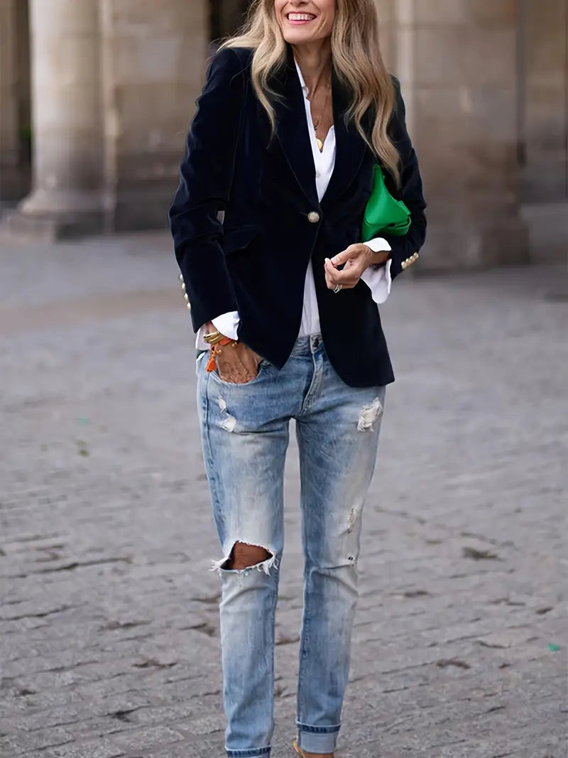 Carole | Women's Luxurious Velvet Blazer